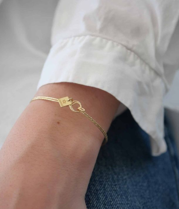 Collier Alba 13 Bracelet femme jonc or laminé gold filled