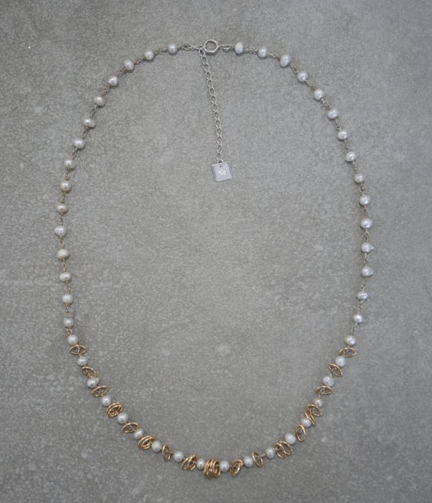 collier en argent et perle