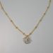 collier fin femme doré