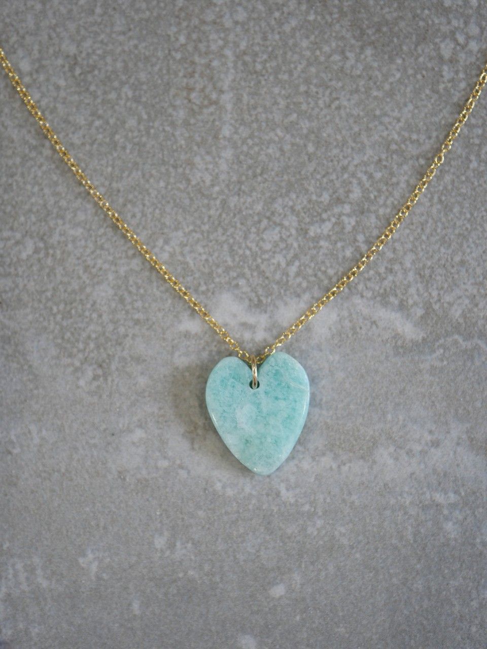 collier en gold filled et pierres naturelles