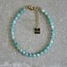 bracelet bleu en pierres semi précieuses