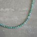 collier en turquoise naturelle et cristal