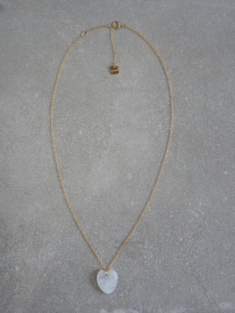 collier fin en gold filled et pierres naturelles