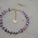 Bracelet violet en pierres naturelles
