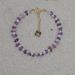 bracelet femme violet en pierres naturelles