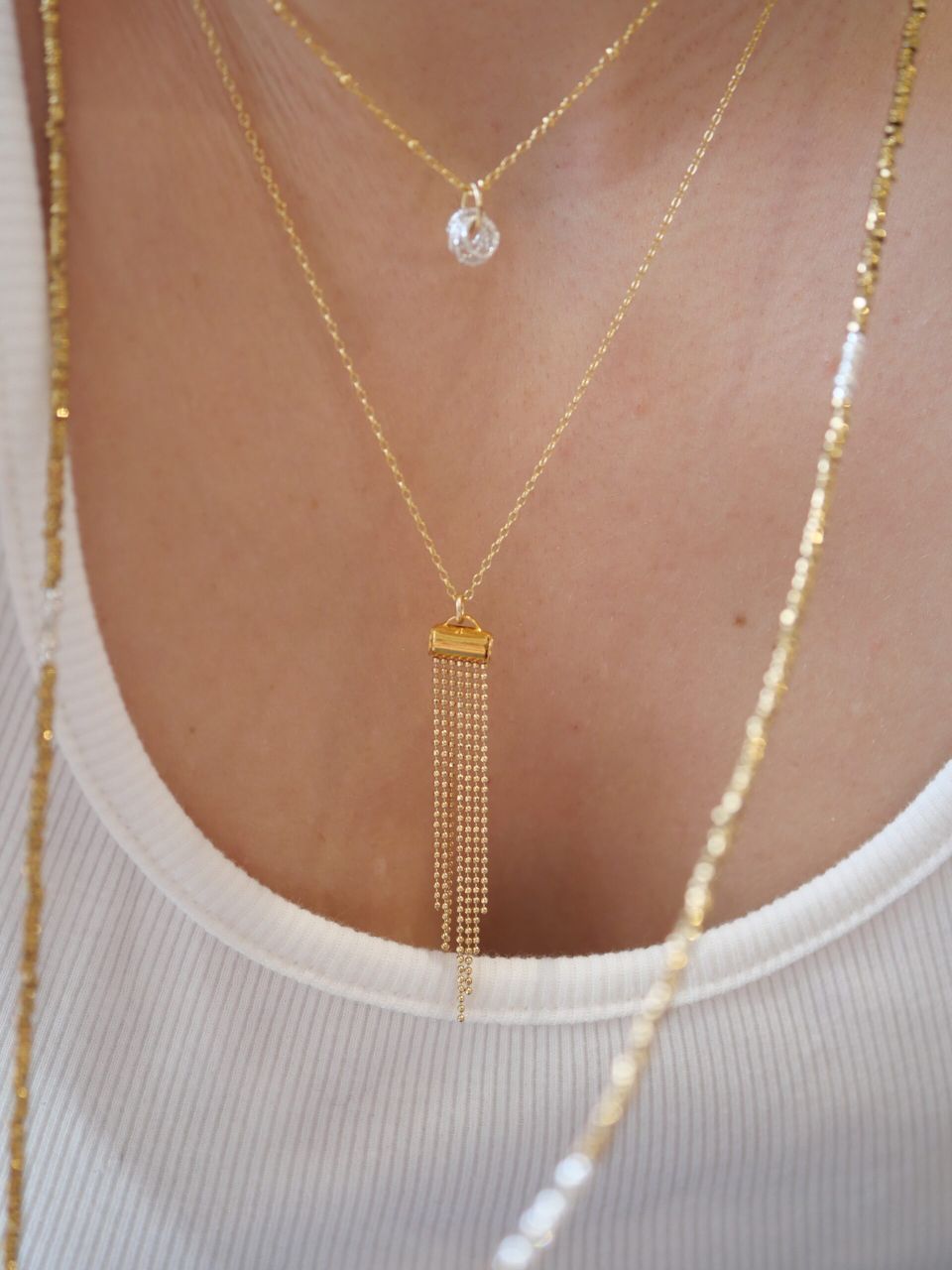 collier fin femme en or laminé