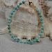 bracelet bleu en pierres naturelles