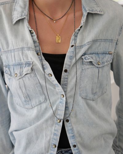 collier femme en gold filled