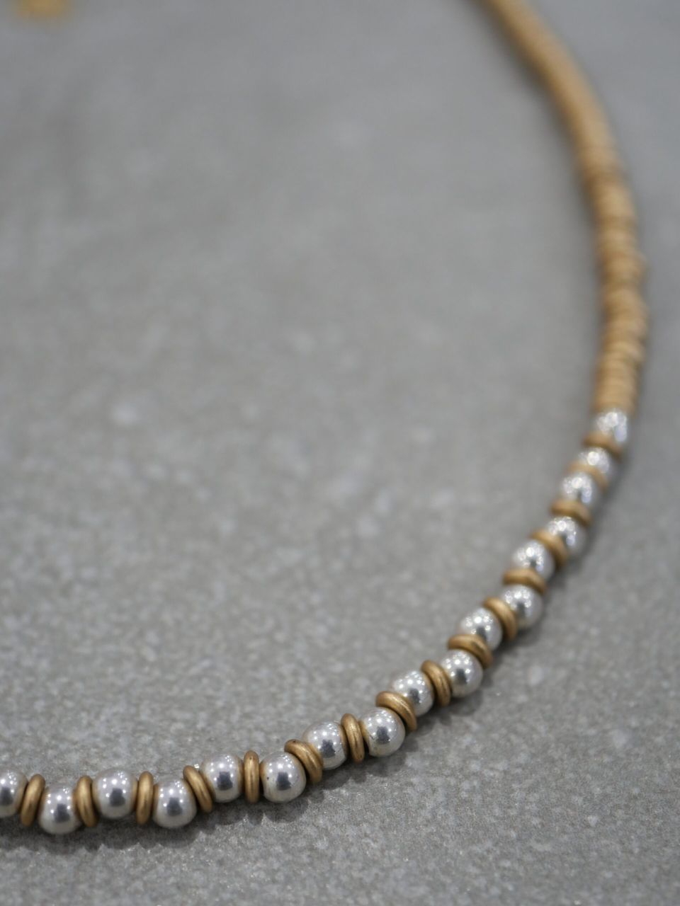 collier doré en perle en argent 925 femme