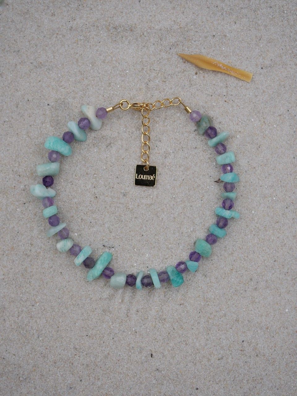 bracelet femme en pierres naturelles bleues