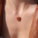 collier cœur femme en gold filled