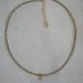 collier fin en pierres semi précieuses et gold filled