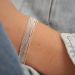 bracelet manchette femme en argent 925