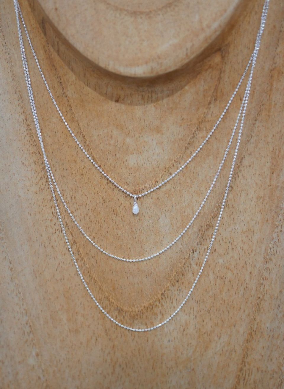 Collier multi rang en argent 925
