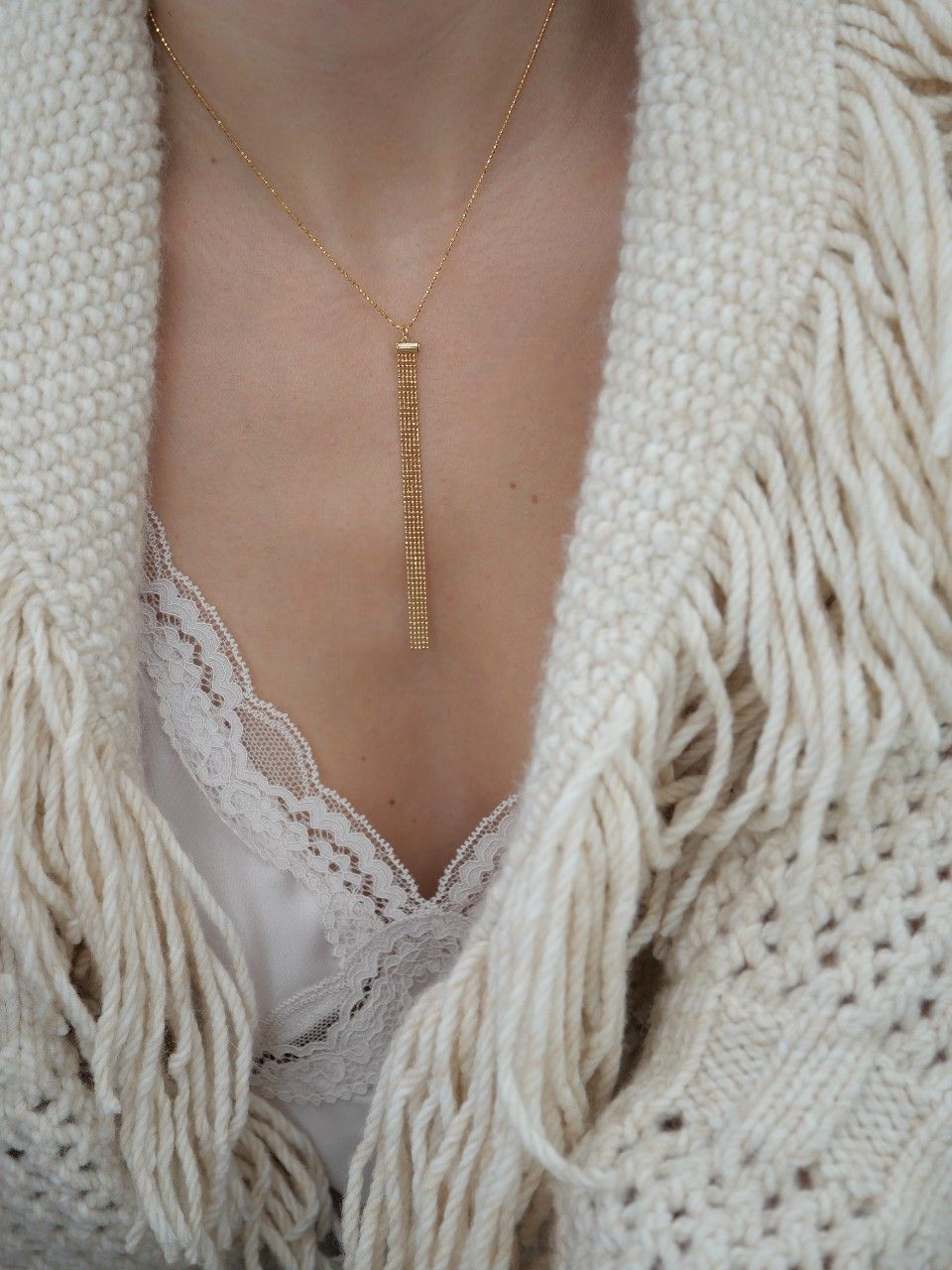 Collier raffiné plaqué or 3 microns