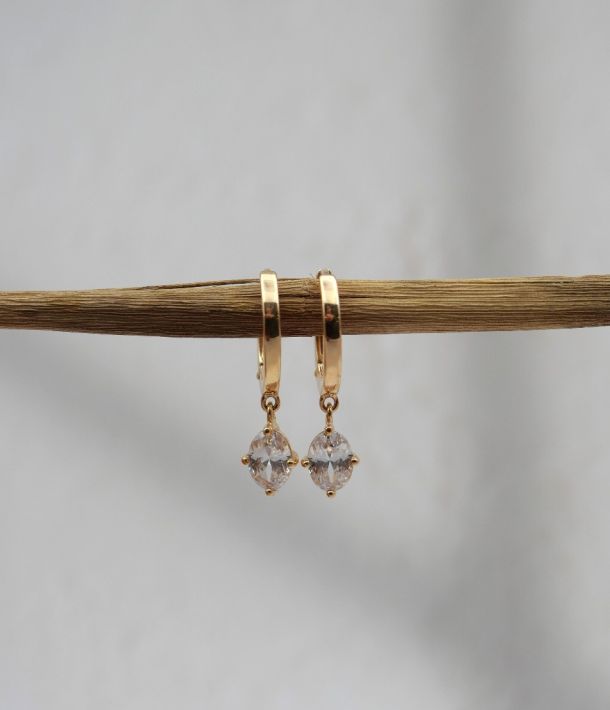 boucles d'oreilles plaquées or 3 microns femme