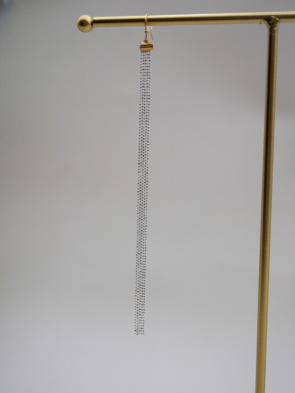 boucles d'oreille femme longue, mono boucle, boucles d'oreilles en argent 925