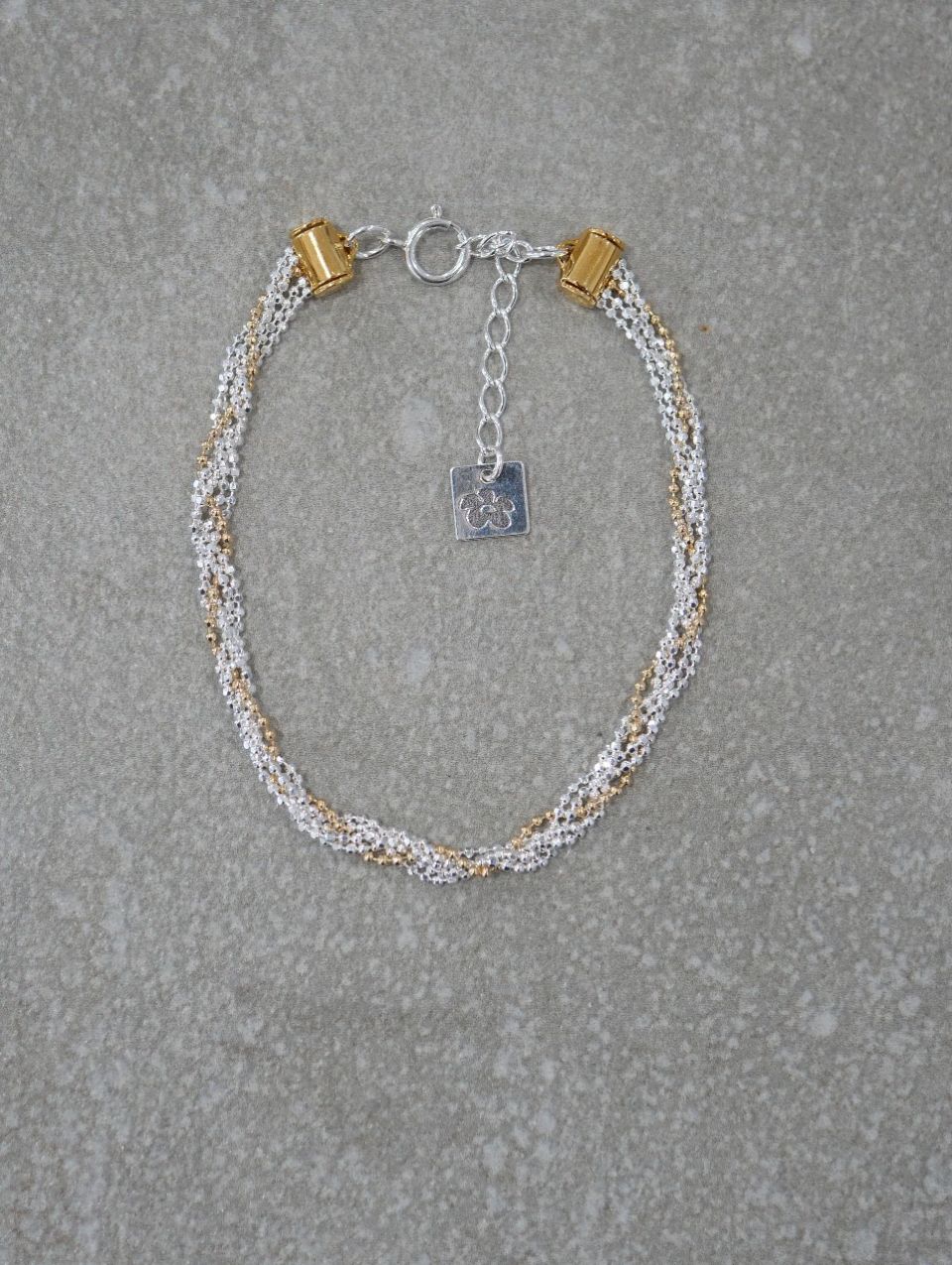 bracelet femme en argent 925 et or laminé