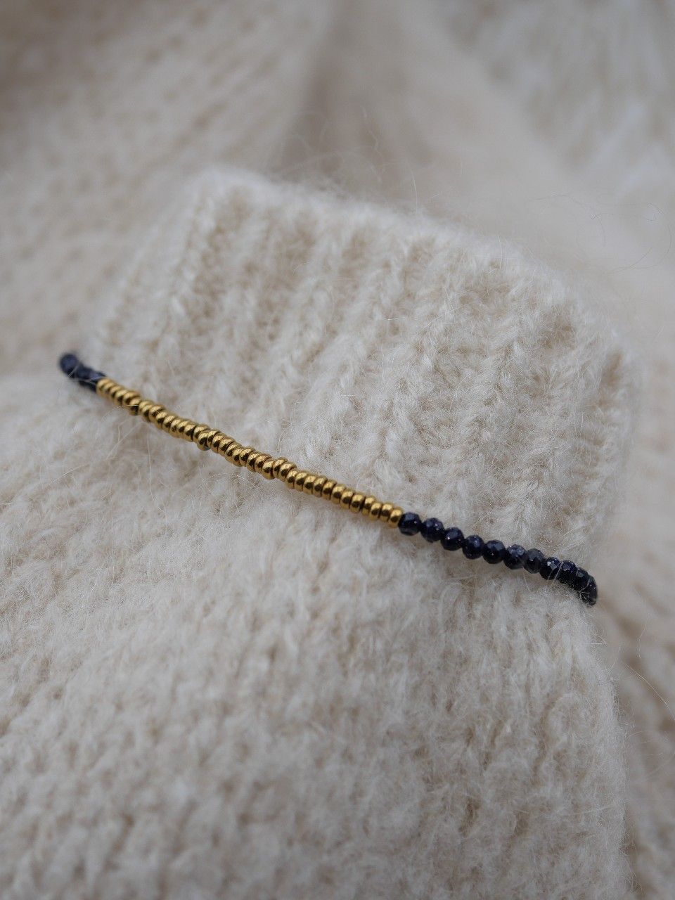 bracelet fin femme en pierres naturelles, bracelet bleu