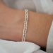 bracelet femme double rang en argent 925