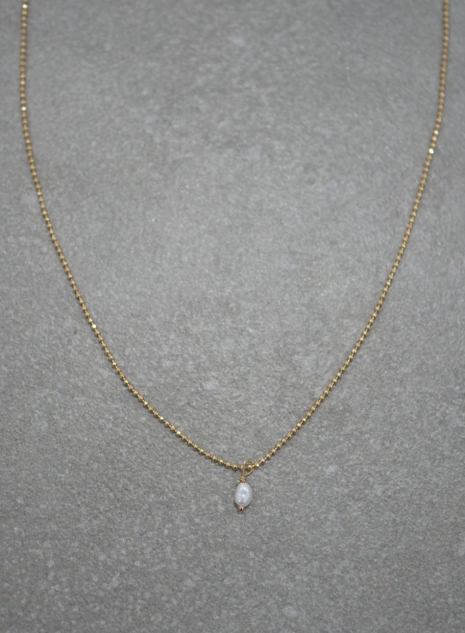 collier fin plaqué or