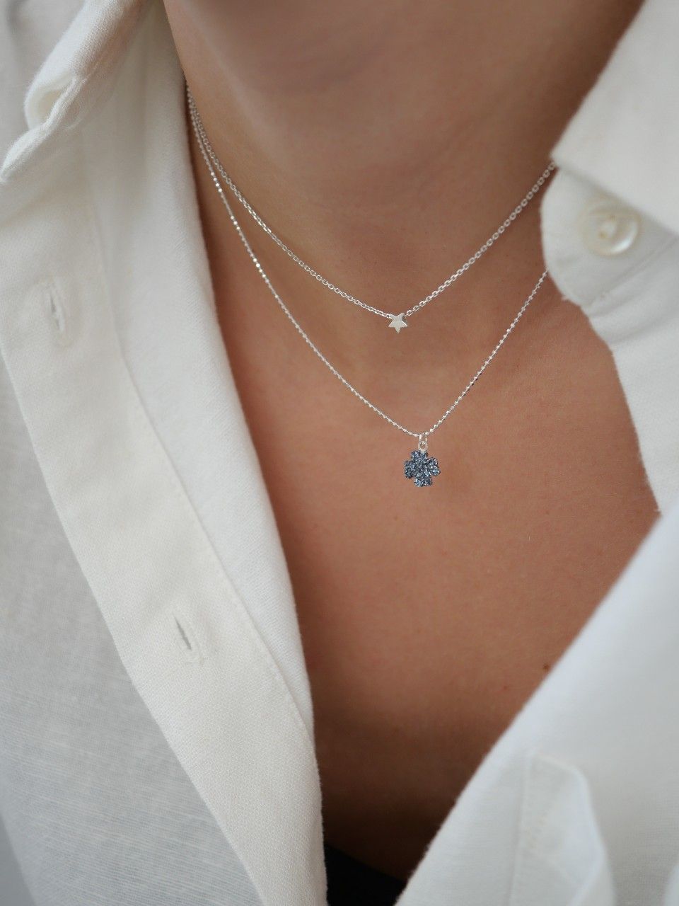 Collier ras de cou en argent 925