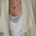 collier fin en gold filled et pierre grise