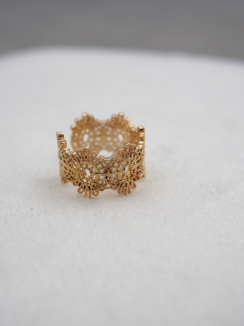 bague ajustable plaquée or 3 microns