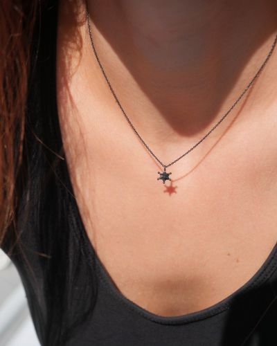 collier en argent massif tendance