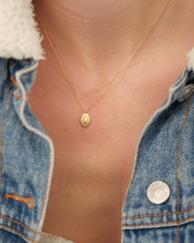 Collier plaqué or fin tendance western