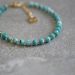 bracelet bleu en pierres semi précieuses