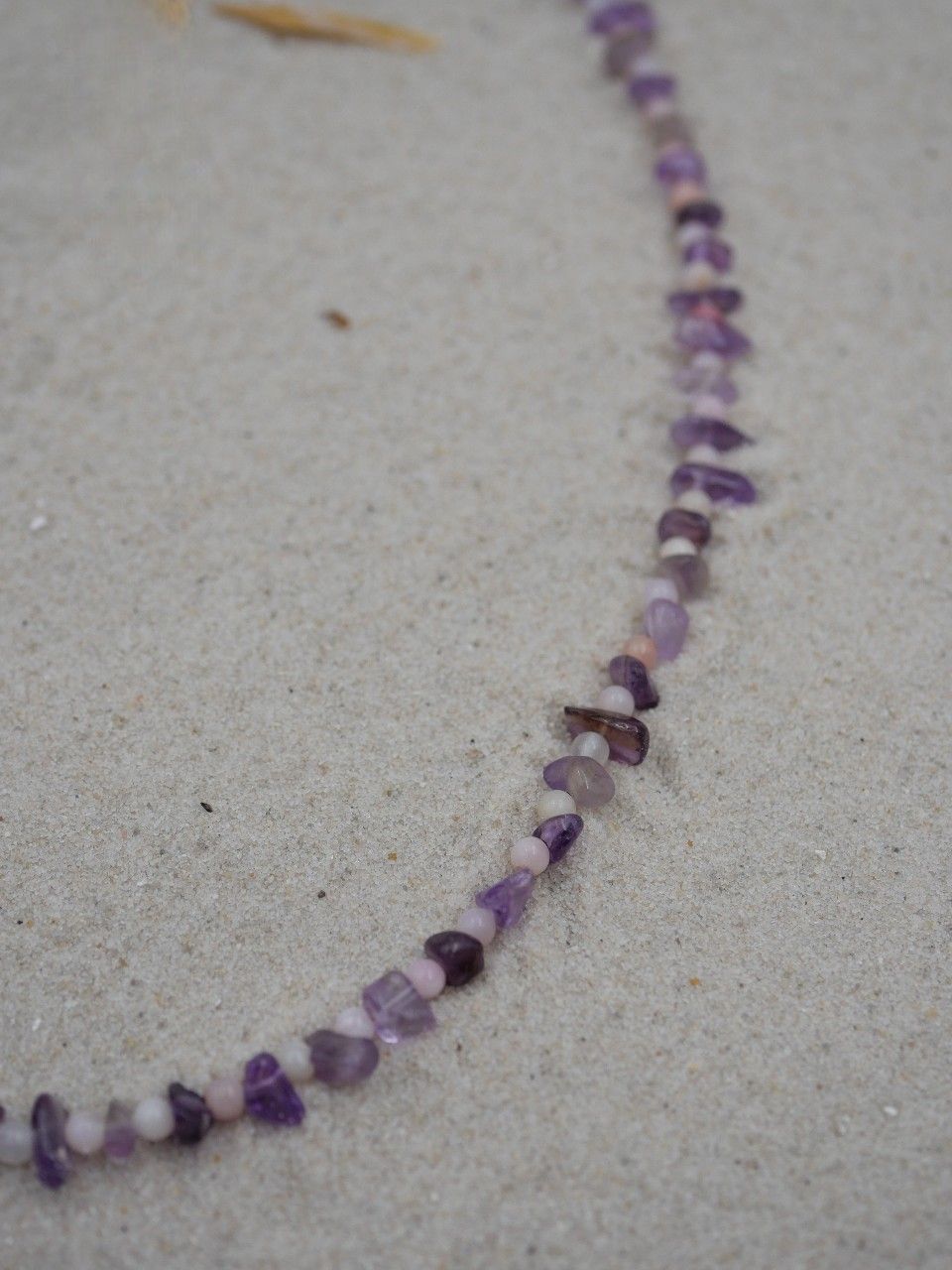 Collier ras de cou femme en pierres semi précieuses, collier été
