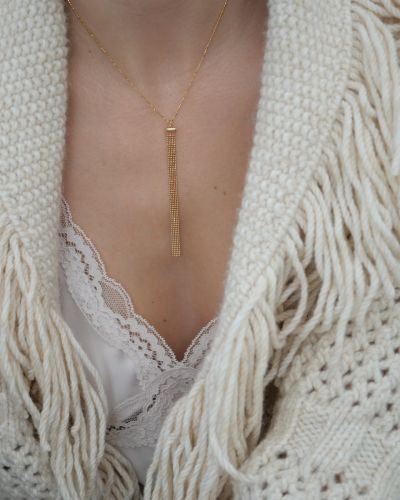 Collier raffiné plaqué or 3 microns