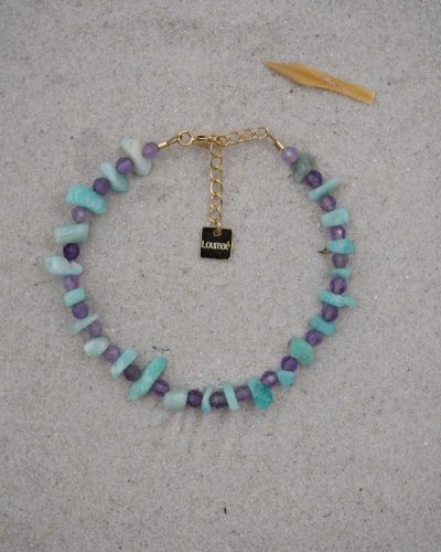 bracelet femme en pierres naturelles bleues