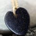 collier fin femme en pierres naturelles bleues