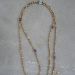 Collier sautoir en pierres naturelles, collier 3 en 1