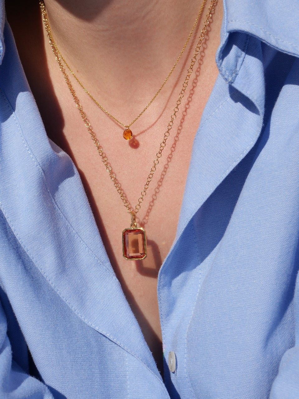 Collier femme plaqué or 3 microns