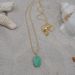 collier en gold filled et pierres naturelles amazonite