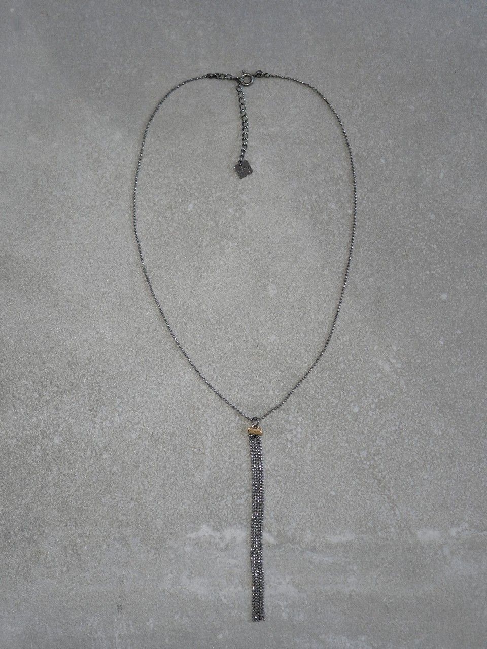 collier femme chic en argent 925 rhodié noir