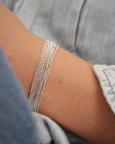 bracelet manchette femme en argent 925
