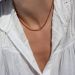 collier fin en pierres naturelles