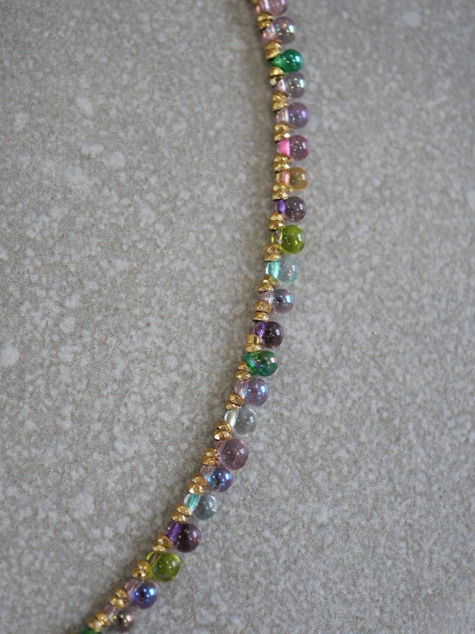 collier en Gold filled fin en perle fine et plaqué or 3 microns