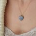 collier femme en gold filled et pierre grise