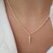 collier femme en argent 925 et gold filled