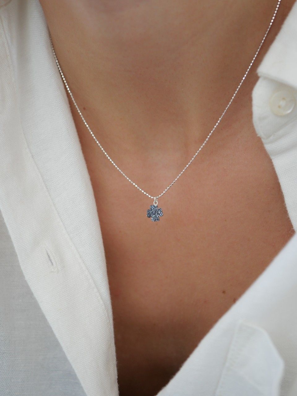 Collier en argent 925 porte bonheur