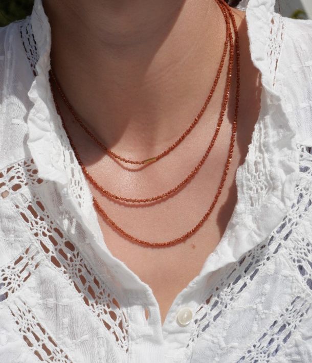 collier en pierres naturelles femme