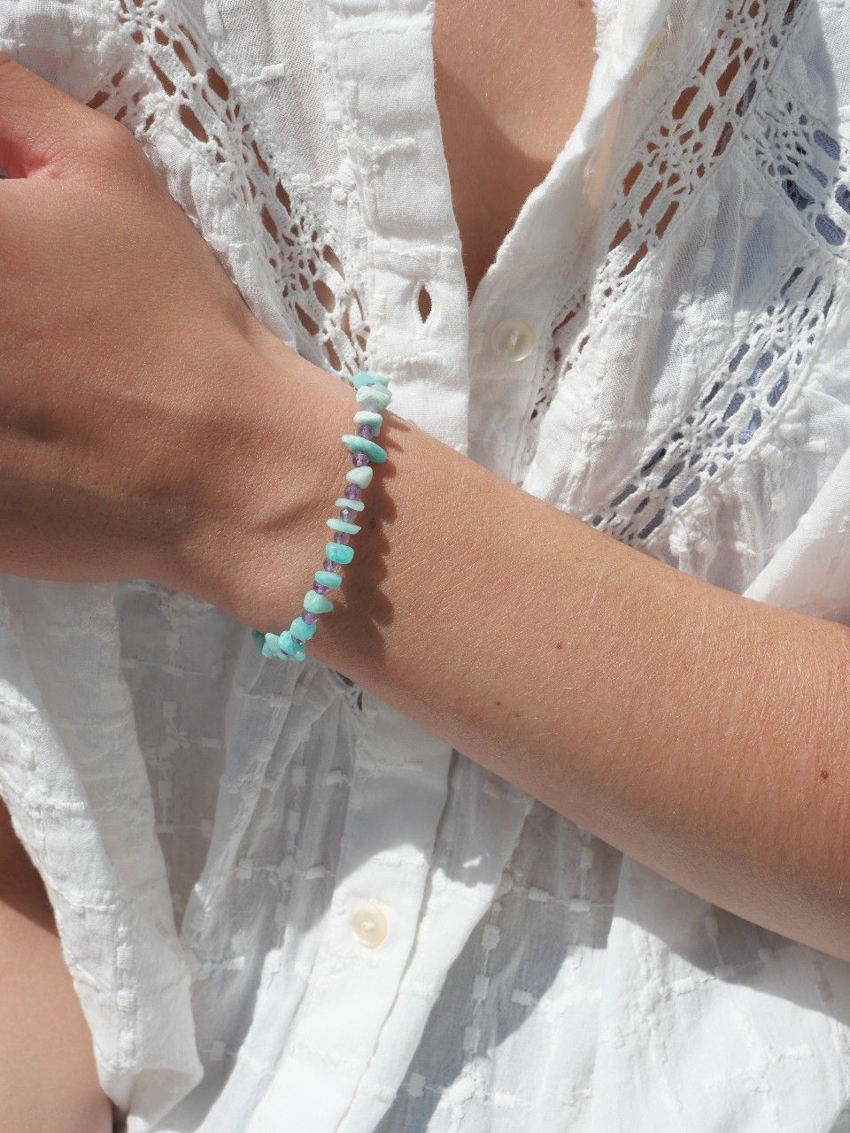 Bracelet femme en pierres naturelles