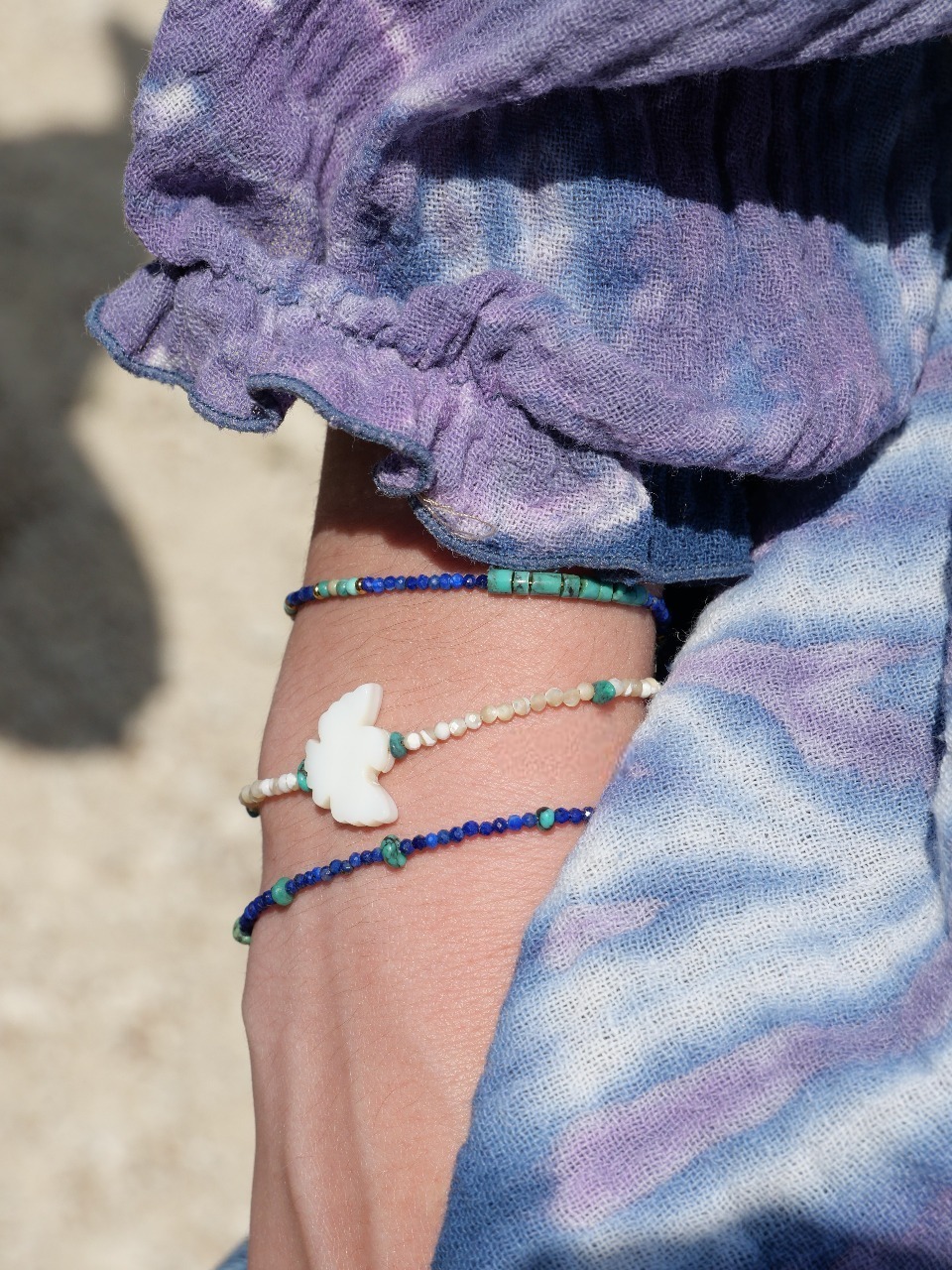 bracelet fin lapis-lazuli