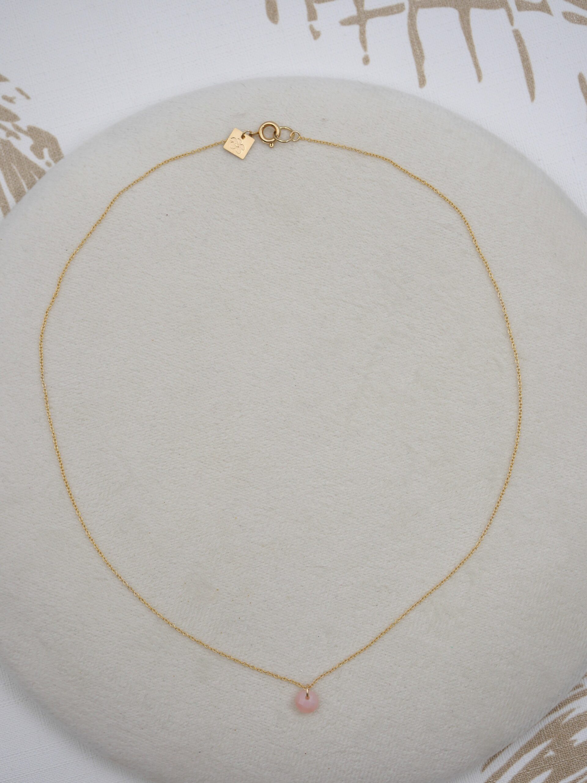 Collier en gold filled et pierres naturelles
