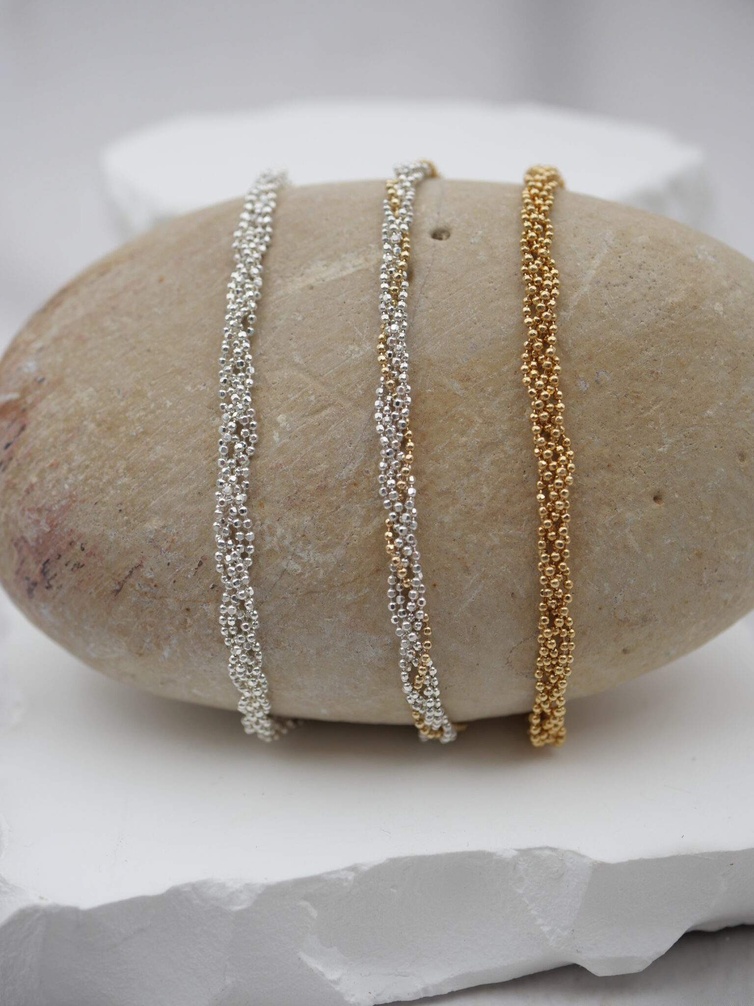 Bracelet Gabrielle 1 Bracelet fin plaqué or argent 925